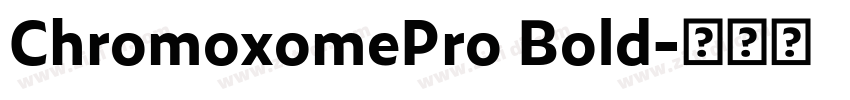ChromoxomePro Bold字体转换